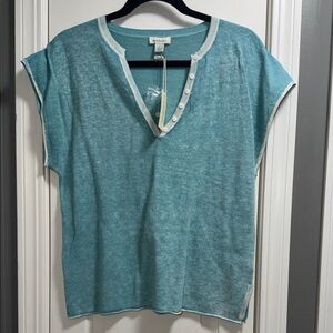 Sundance new with tags short sleeve lightweight sweater size large